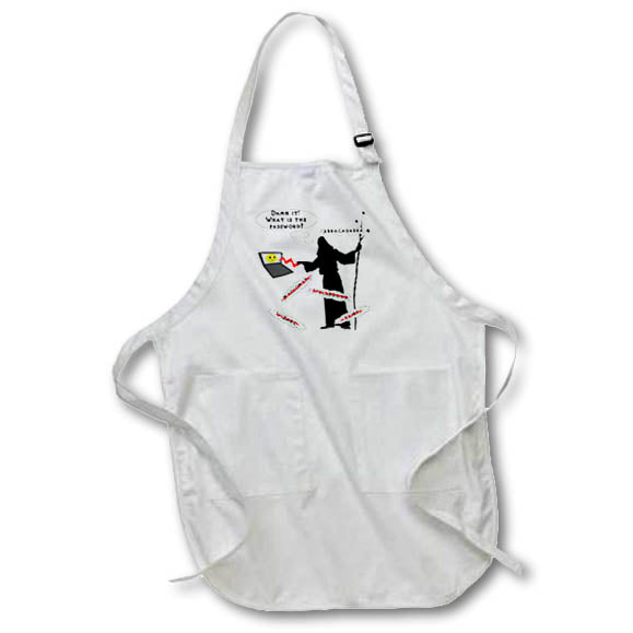 image of Medium Length Apron with Pouch Pockets 22w x 24l