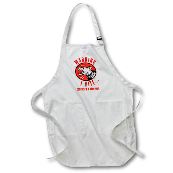 image of BLACK Full Length Apron with Pockets 22w x 30l