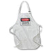 image of BLACK Full Length Apron with Pockets 22w x 30l