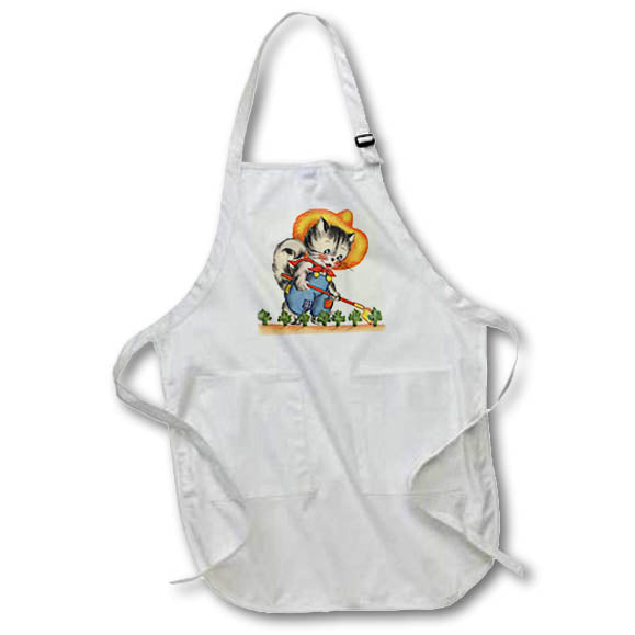 image of Medium Length Apron with Pouch Pockets 22w x 24l