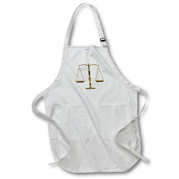 image of Medium Length Apron with Pouch Pockets 22w x 24l