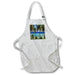 image of BLACK Full Length Apron with Pockets 22w x 30l