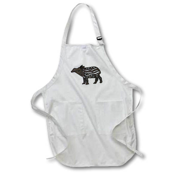 image of Medium Length Apron with Pouch Pockets 22w x 24l