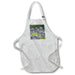 image of BLACK Full Length Apron with Pockets 22w x 30l