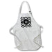 image of BLACK Full Length Apron with Pockets 22w x 30l