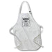 image of BLACK Full Length Apron with Pockets 22w x 30l