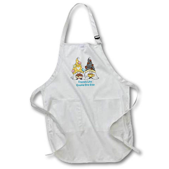 Apron - Friends Like Gnome One Else Typography, 3dramm AmansMall Mythical Creatures - Gnomes