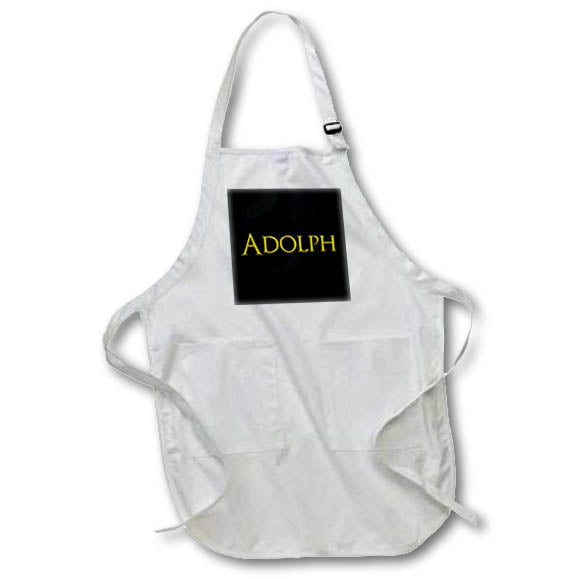 Apron - Adolph popular man name in the America. Yellow on black gift Alexis Design - Popular Male Names in USA