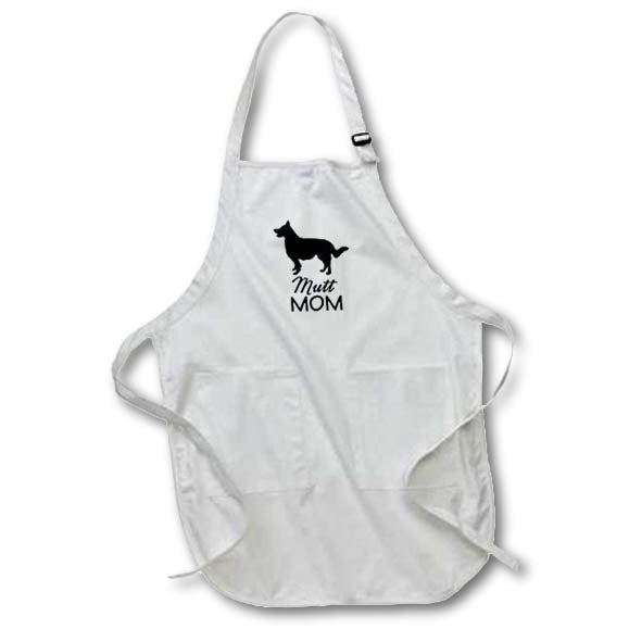 Apron - Mutt Dog Mom - Long Coat Dog Designs Dogs