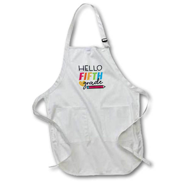 Apron - Hello FIFTH Grade Designs Back to School