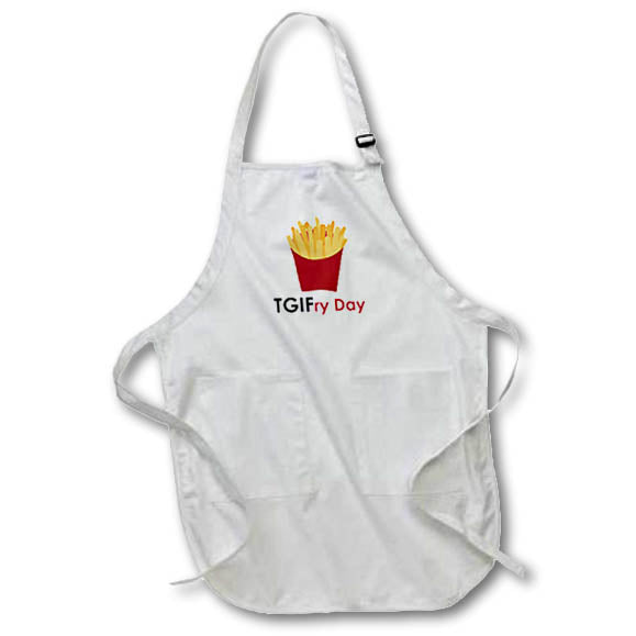 Apron - TGIF Fry Day Designs Text Art