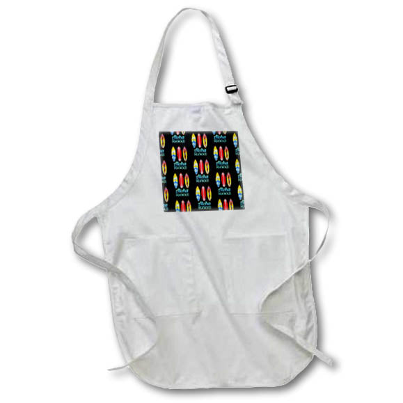 Apron - Aloha Hawaii surfing pattern with retro surfboards Creative Studios –Hawaii Islands Aloha