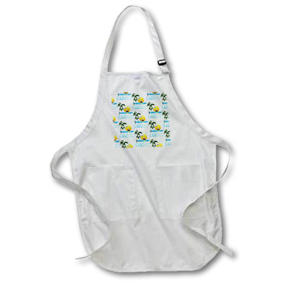 Apron - Cabo San Lucas Mexico vacation tropical design pattern. Creative Studios – Cabo San Lucas