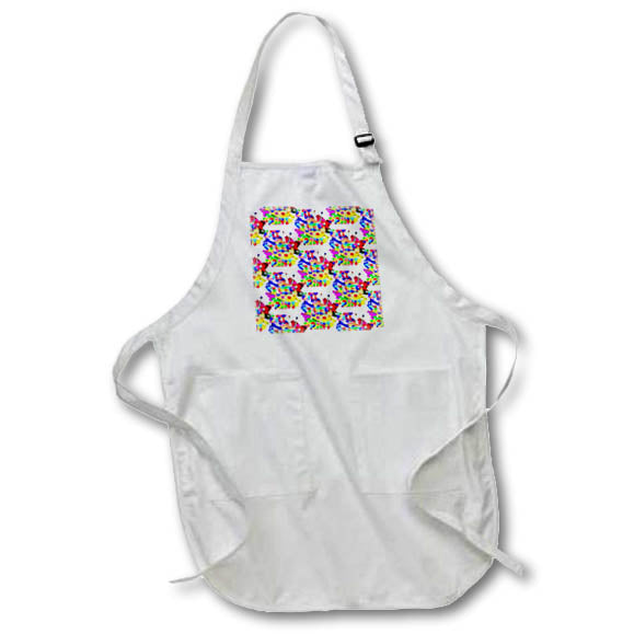 Apron - Eat sleep paint pattern with art palette for creatives. Creative Studios – Artist Art Career