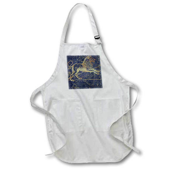 Apron - Vintage Star Map. Zodiac constellation of Leo or lion Alexis Design - Star Maps