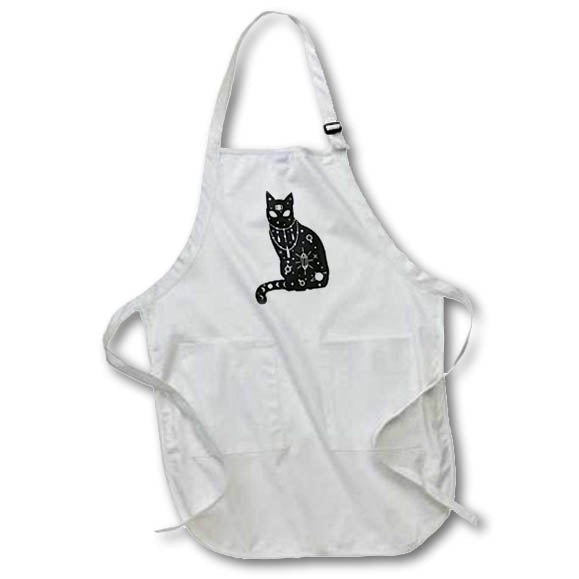 Apron - Black Cat Celestial Witch Decor