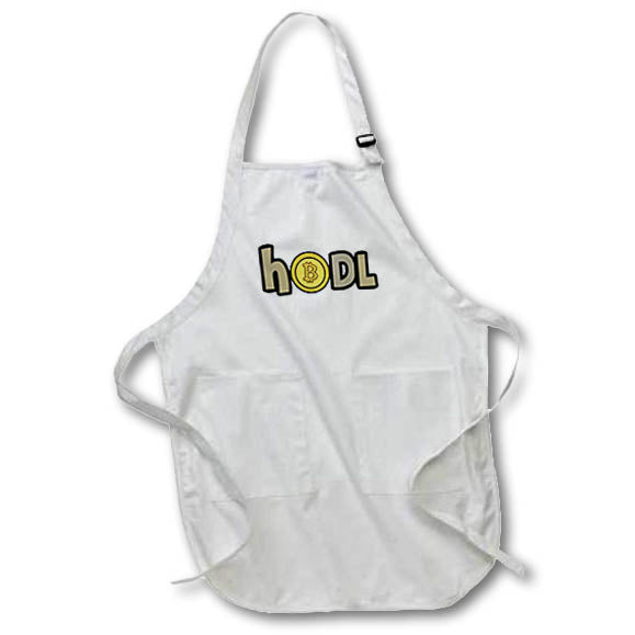 Apron - Funny HODL Bitcoin Cryptocurrency with BTC Crypto Coin Crypto