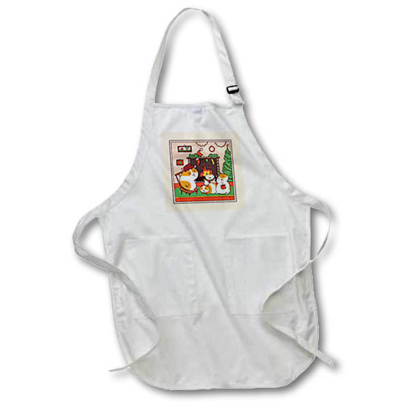 Apron - Christmas Guinea Pig Family Christmas