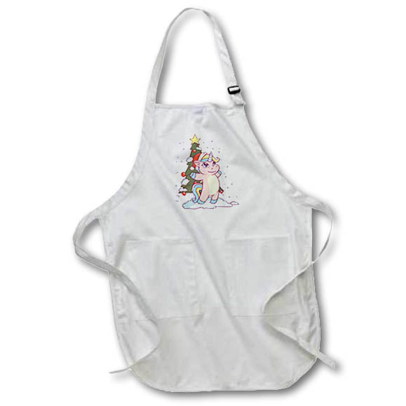 Apron - Christmas Cute Unicorn Christmas