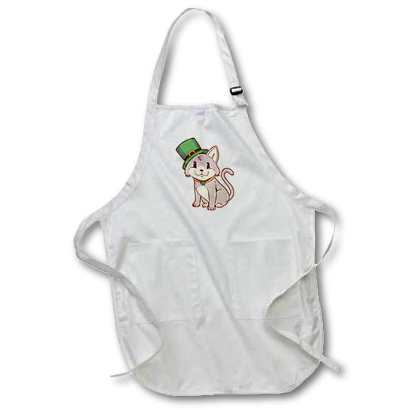 Apron - Cute St. Patricks Day Cat Cats