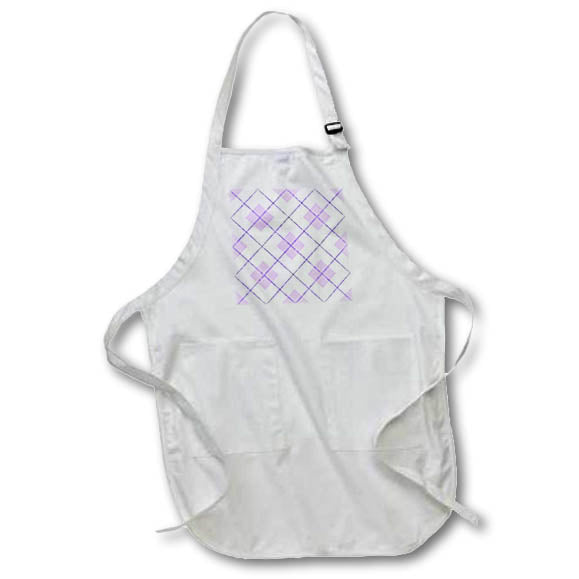 Apron - Purple Image Of Glitter Diamond Plaid Pattern Patterns