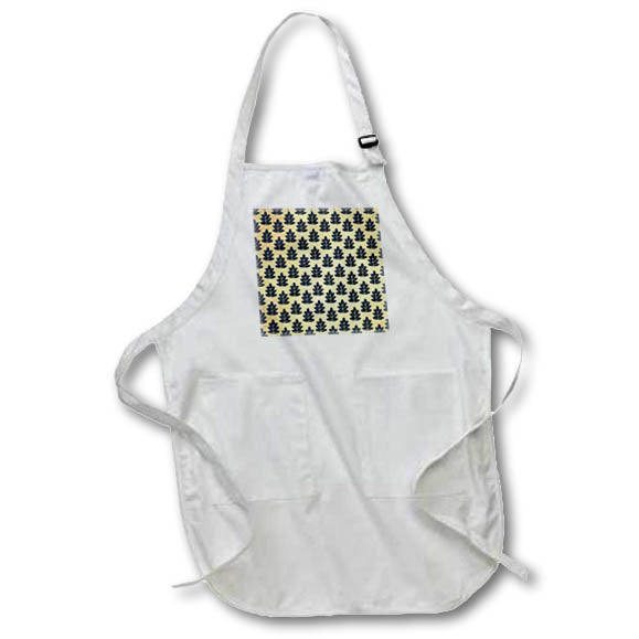 Apron - Cute Black and Image Of Gold Maple Leaf Pattern Patterns