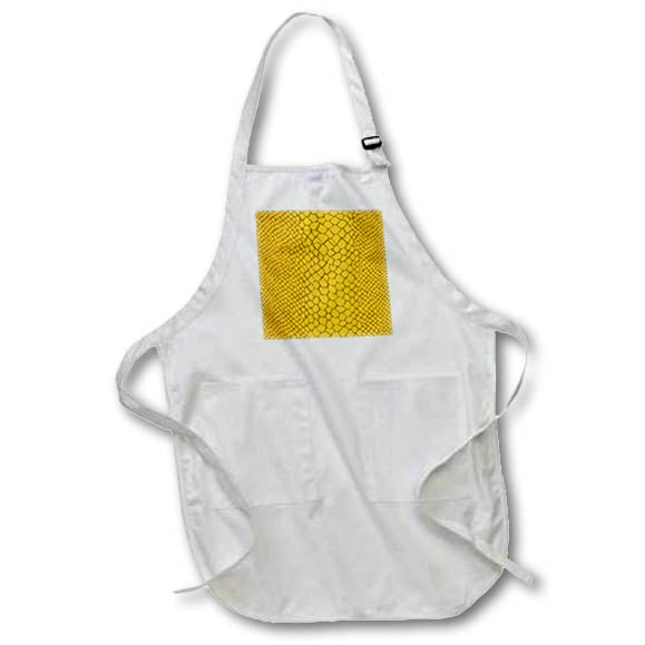 Apron - Yellow Image Of Snakeskin Patterns