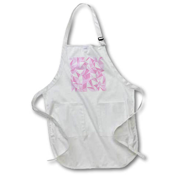 Apron - Modern Pink Polygon Pattern Patterns