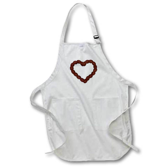 Apron - Cute Coffee Bean Heart Illustration Cute Illustrations