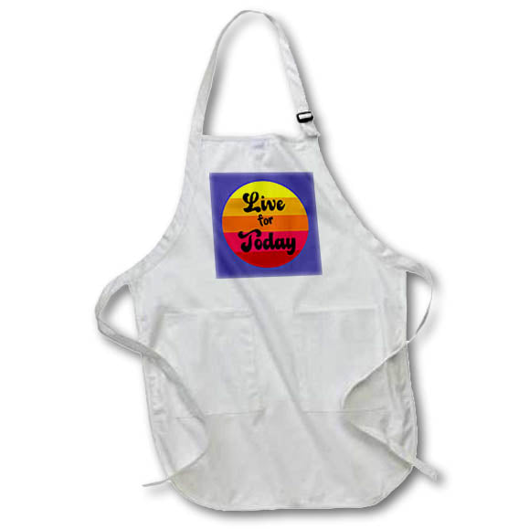 Apron - Fun Inspirational Cool Live for Today Sunrise Art Inspirational