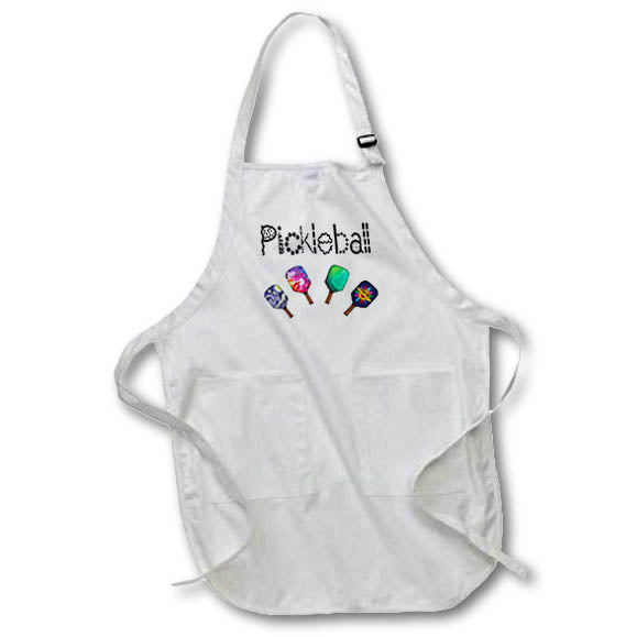 Apron - Funny Pickleball and Artistic Paddles Sports Cartoon Sports and Hobbies