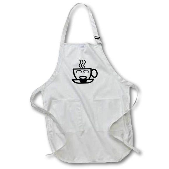 Apron - Image of Face On Coffee Mug – Coffee