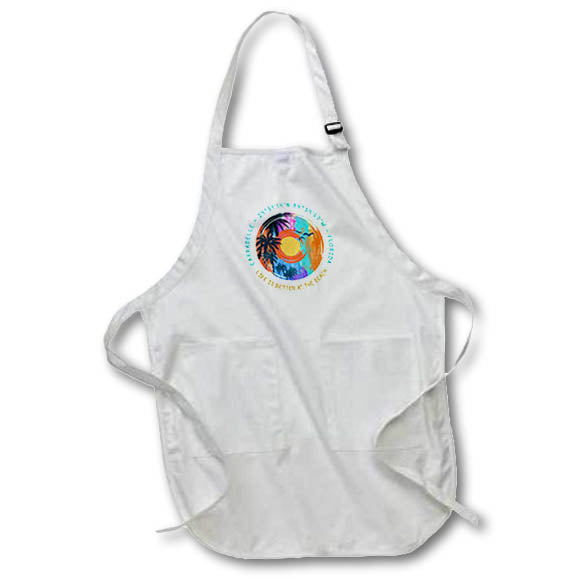 Apron - Carrabelle, Florida. Life is better at the beach summer travel gift Alexis Design - American Beaches Florida