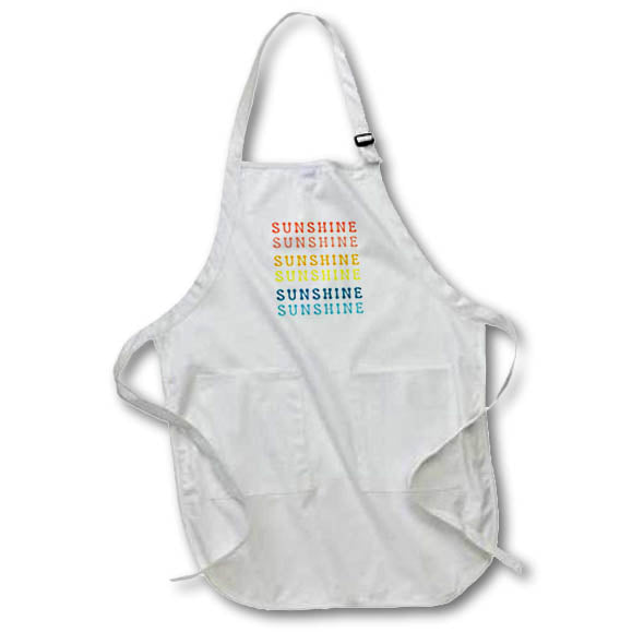 Apron - Colorful Sunshine Prints 3dRose - Rosette - Summer