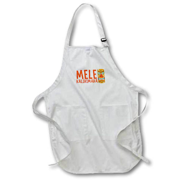 Apron - Mele Kalikimaka Hawaii Summer Vibes 3dRose - Rosette - Travel