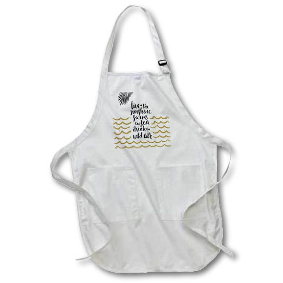 Apron - Image with a text live in the sunshine s Collection for SUMMER design and ideas