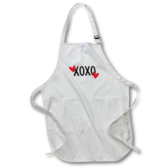 Apron - XoXo Love Lots Valentine Anniversary Gift For Wife Husband Girlfriend Boyfriend 3dRose - Rosette - Lovers Gifts