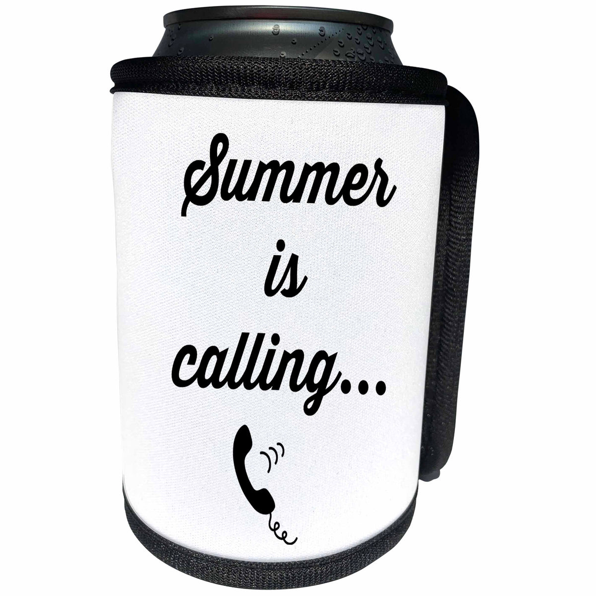 3dRose 3DRose Gabriella-Quote - Image of Summer Is Calling Quote - Can Cooler Bottle Wrap (cc_316914)