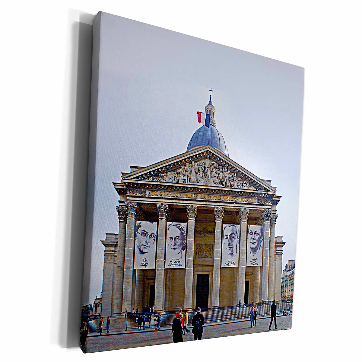 3dRose 2 Travel - France - Paris Pantheon Building - Museum Grade Canv