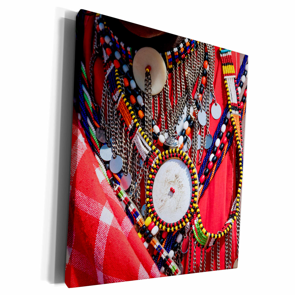 3dRose Africa, Kenya, Mara Ashnil region. Masai tribal... - Museum Grade Canvas Wrap (cw_276464)
