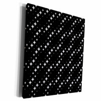 3dRose Geometrical seamless abstract curved star pattern... - Museum Grade Canvas Wrap (cw-377759)