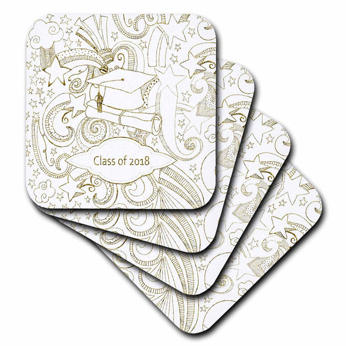 image of set of 8 Ceramic Tile Coasters