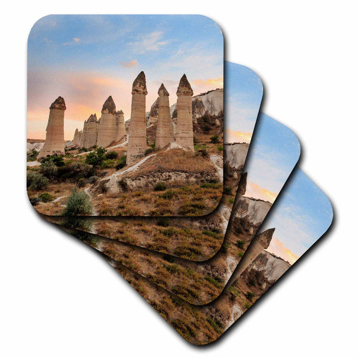 image of set of 4 Ceramic Tile Coasters