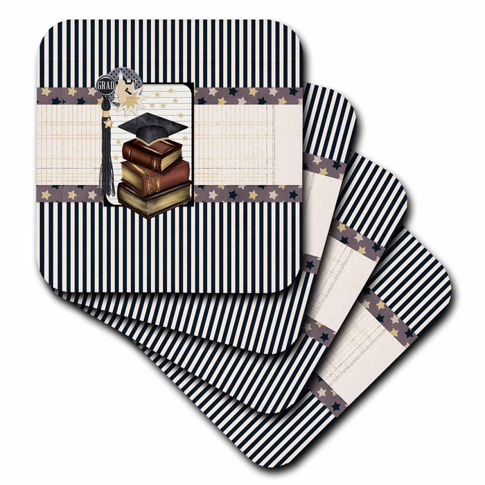 image of set of 4 Ceramic Tile Coasters