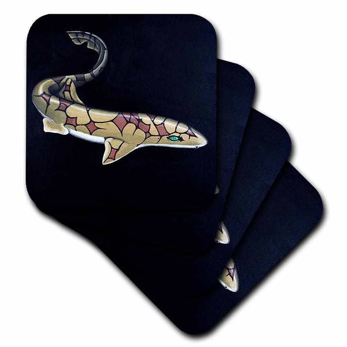 image of set of 4 Ceramic Tile Coasters