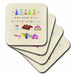 image of set of 8 Ceramic Tile Coasters