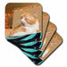 image of set of 4 Ceramic Tile Coasters