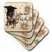 image of set of 8 Ceramic Tile Coasters