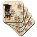 image of set of 4 Ceramic Tile Coasters