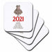 image of set of 4 Ceramic Tile Coasters